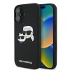 Karl Lagerfeld KLHMP16SSKCHPPLK iPhone 16 6.1 czarny/black hardcase Silicone Double Heads Print MagSafe